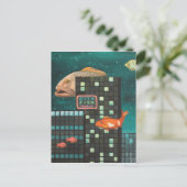 Carte Postale Poisson urbain (Debout devant)