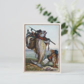 Carte Postale Poisson victorien vintage (Debout devant)
