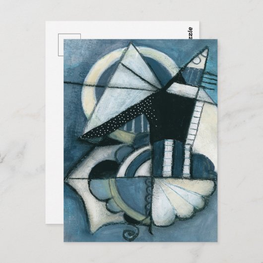 Carte postale Poisson Volant (Devant / Derrière)