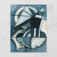 Carte postale Poisson Volant