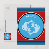 Carte postale Poissons (Devant / Derrière)