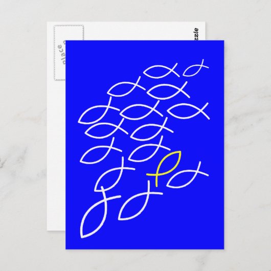 Carte Postale Poissons (Devant / Derrière)