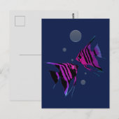 Carte Postale Poissons-anges néons (Devant / Derrière)