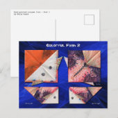 Carte Postale Poissons colorés 2 (Devant / Derrière)