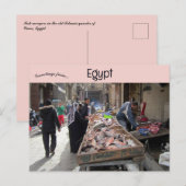Carte Postale Poissons dans le vieux quartier islamique du Caire (Devant / Derrière)