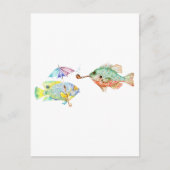 Carte Postale Poissons - Deux poissons Art Imprimer de peinture (Devant)
