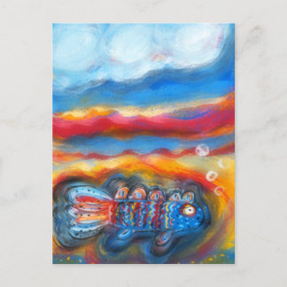 Carte Postale Poissons en mer