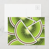 Carte Postale Poissons funky kiwi (Devant / Derrière)