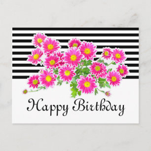 Carte Postale Poissons roses / Bouquet Asters + vos idées