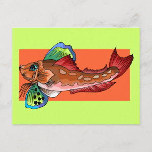 Carte Postale Poissons tropicaux 1 Poissons Cool populaires Retr