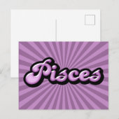 Carte Postale Poissons Zodiac rétro (Devant / Derrière)