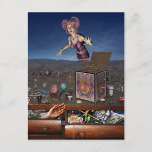 Carte Postale Poitrine au trésor