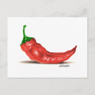 Carte Postale poivre chaud