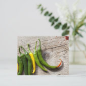 Carte Postale Poivre jaune et vert (Debout devant)