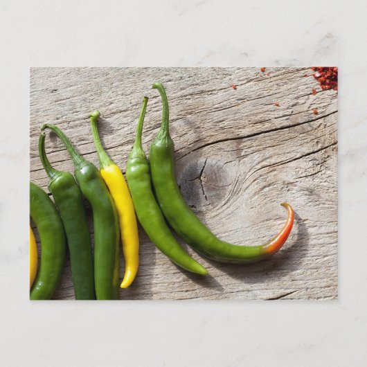 Carte Postale Poivre jaune et vert (Devant)