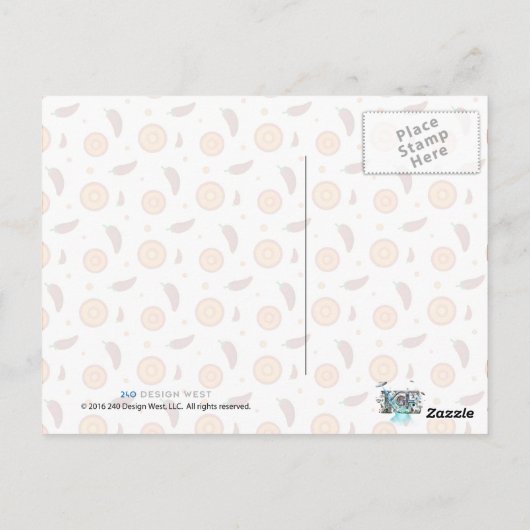 Carte Postale Poivron épicé chaud sud-ouest (Dos)