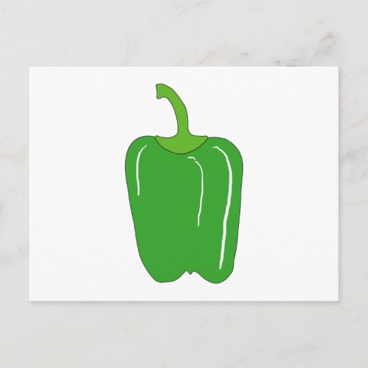 Carte Postale Poivron vert Bell. Tout. (Devant)