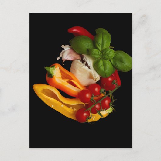 Carte Postale Poivrons Basil Tomates Ail (Devant)