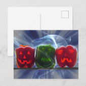 Carte Postale Poivrons Jack O Lantern (Devant / Derrière)
