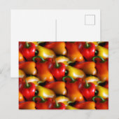 Carte Postale Poivrons rouges et jaunes (Devant / Derrière)