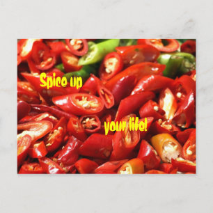 Carte Postale Poivrons rouges Hot Chili