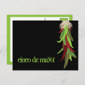 Carte Postale poivrons verts (Devant / Derrière)