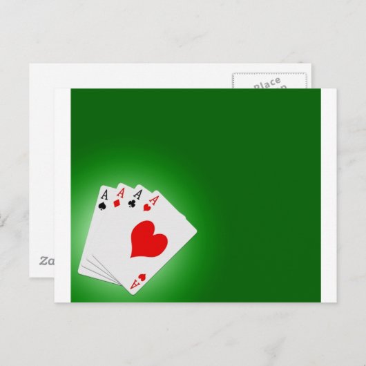 Carte Postale Poker (Devant / Derrière)