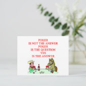 CARTE POSTALE POKER (Debout devant)