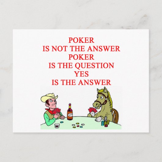 CARTE POSTALE POKER (Devant)
