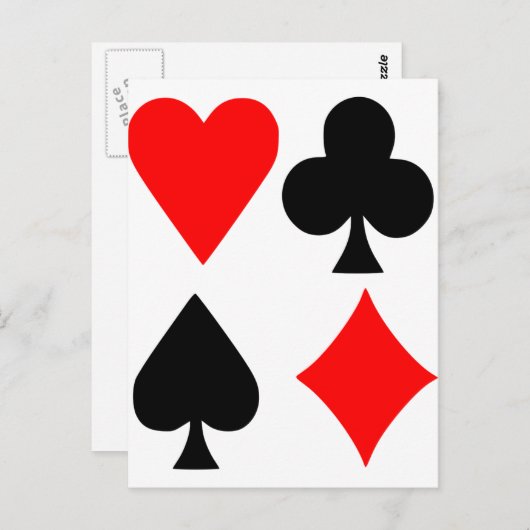 Carte Postale Poker (Devant / Derrière)