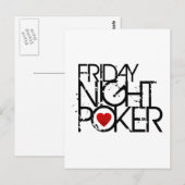 Carte Postale Poker du vendredi soir (Devant / Derrière)
