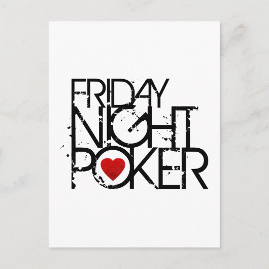 Carte Postale Poker du vendredi soir (Devant)