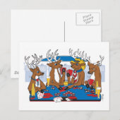 Carte Postale Poker Face Deer (Devant / Derrière)