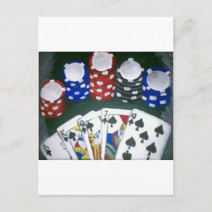 Carte Postale Poker Night