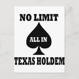Carte Postale Poker - Texas Holdem