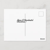 Carte Postale Polar bear in the snow with heart shaped snowball (Dos)