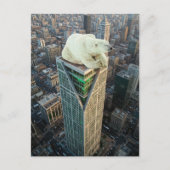 Carte Postale Polar Bear Skyscraper Surreal Scene (Devant)