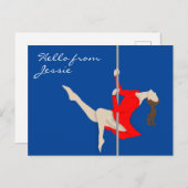 Carte Postale Pole Fitness (Devant / Derrière)