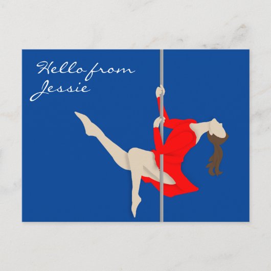 Carte Postale Pole Fitness (Devant)