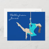 Carte Postale Pole Fitness (Devant / Derrière)