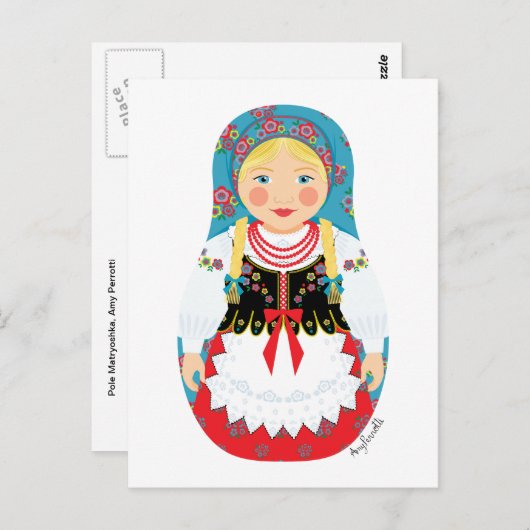 Carte postale Pole Matryoshka (Devant / Derrière)