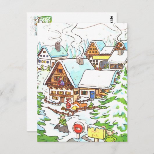 Carte Postale Pôle Nord (Devant / Derrière)