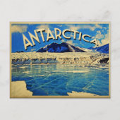 Carte Postale Pôle Sud vintage Antarctique (Devant)
