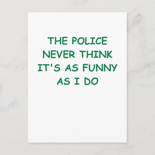 Carte Postale police (Devant)