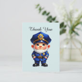 Carte Postale Police Cool merci  (Debout devant)