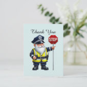 Carte Postale Police Cool merci  (Debout devant)