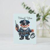 Carte Postale Police Cool merci  (Debout devant)