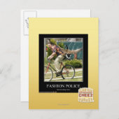 Carte Postale Police de mode (Devant / Derrière)