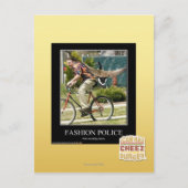 Carte Postale Police de mode (Devant)