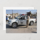 Carte Postale Police irakienne (Devant / Derrière)